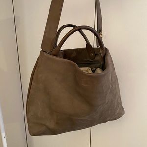 Beautiful Skagen gray suede purse